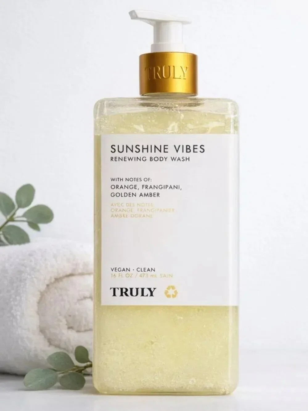 TRULY Sunshine Vibes Renewing Body Wash - Gold, Yellow